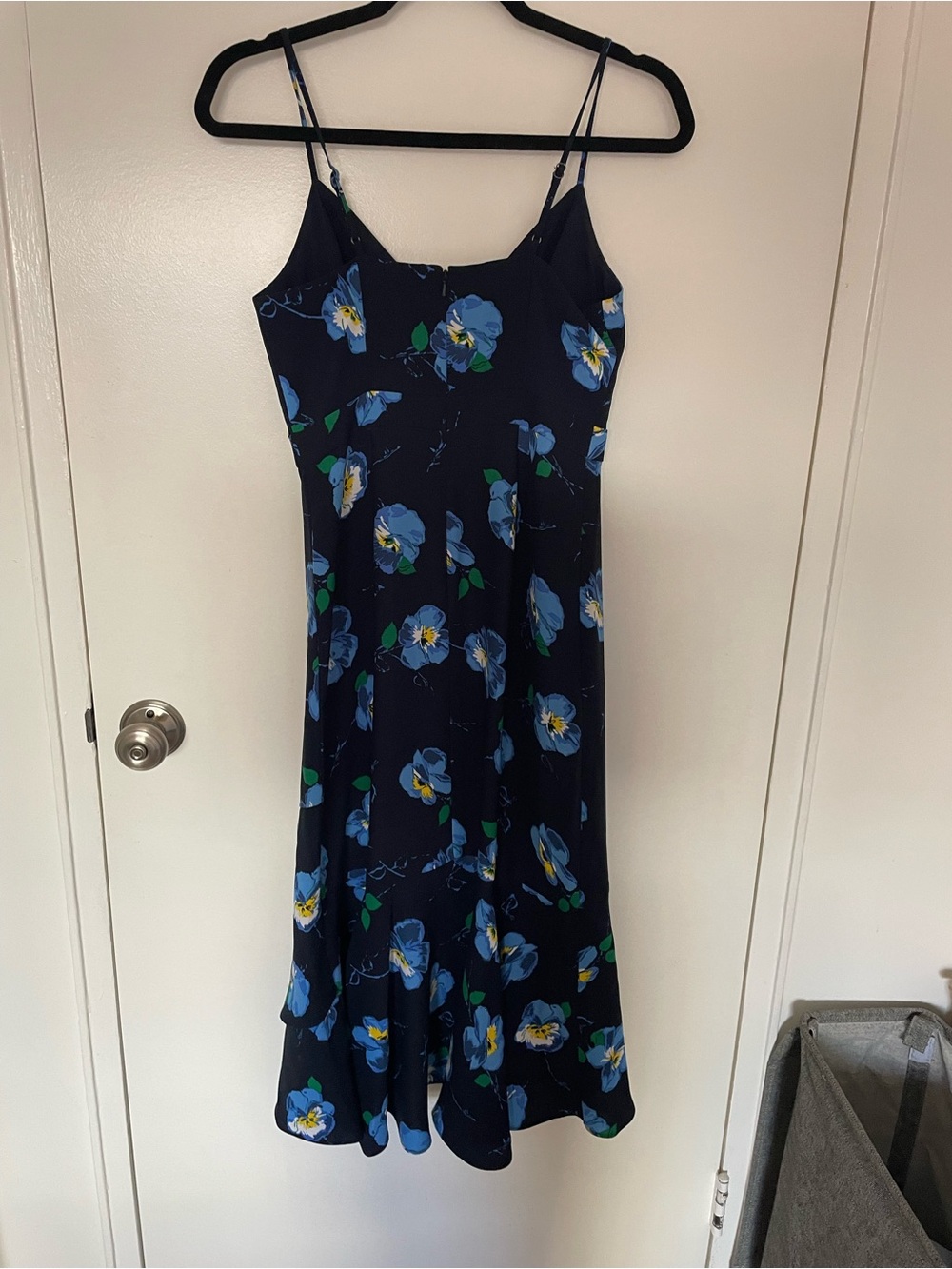 Banana Republic Navy Floral Midi Dress